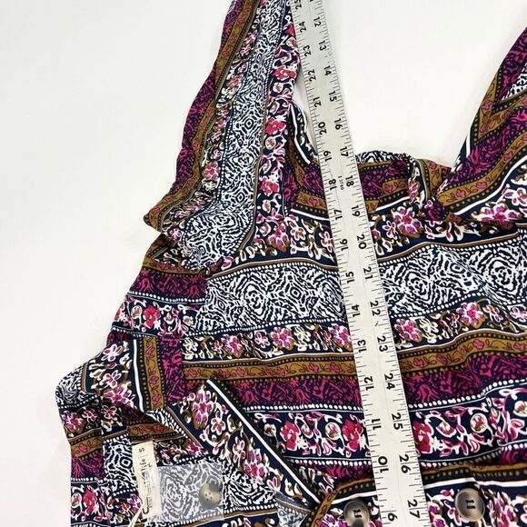 Natural Life Dress Womens Small Multi-Color Long-Sleeve Button-Front T-Shirt Dre - Picture 5 of 11